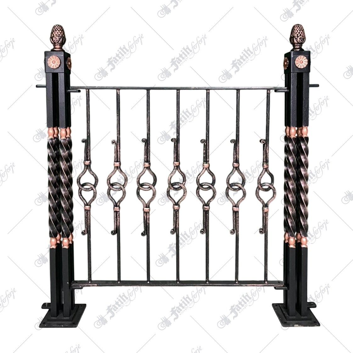 2487 KODLU FERFORJE KORKULUK | WROUGHT IRON RAILING | Fatih Ferforje