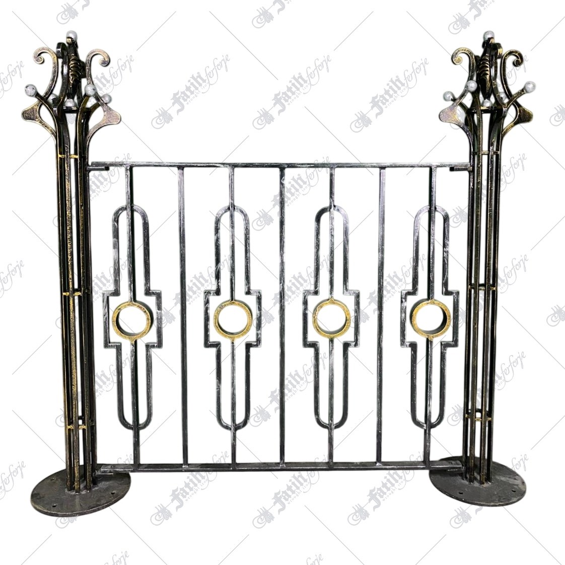 2488 KODLU FERFORJE KORKULUK | WROUGHT IRON RAILING | Fatih Ferforje