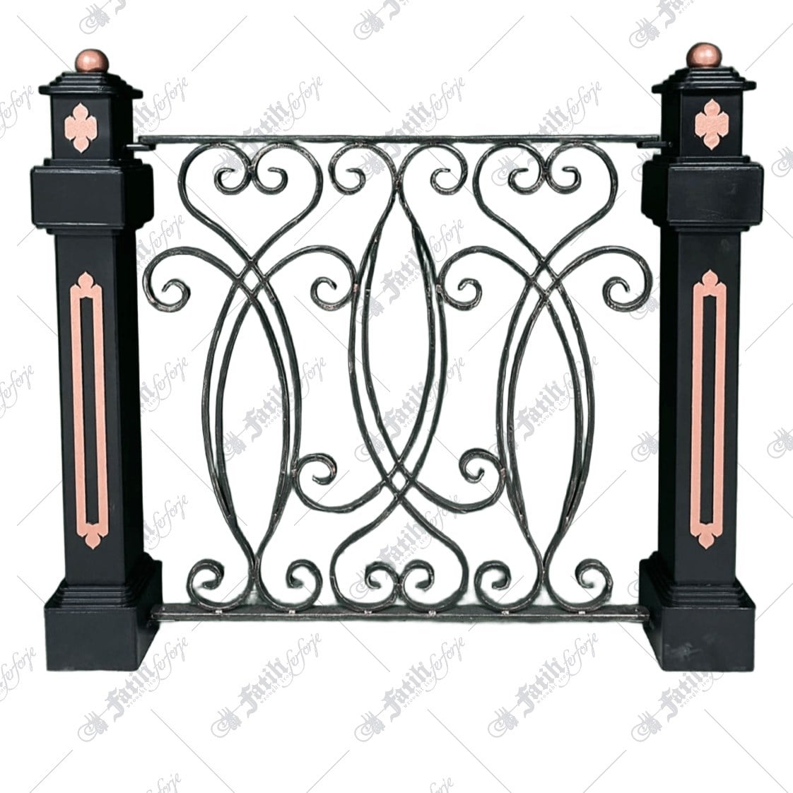 2490 KODLU FERFORJE KORKULUK | WROUGHT IRON RAILING | Fatih Ferforje