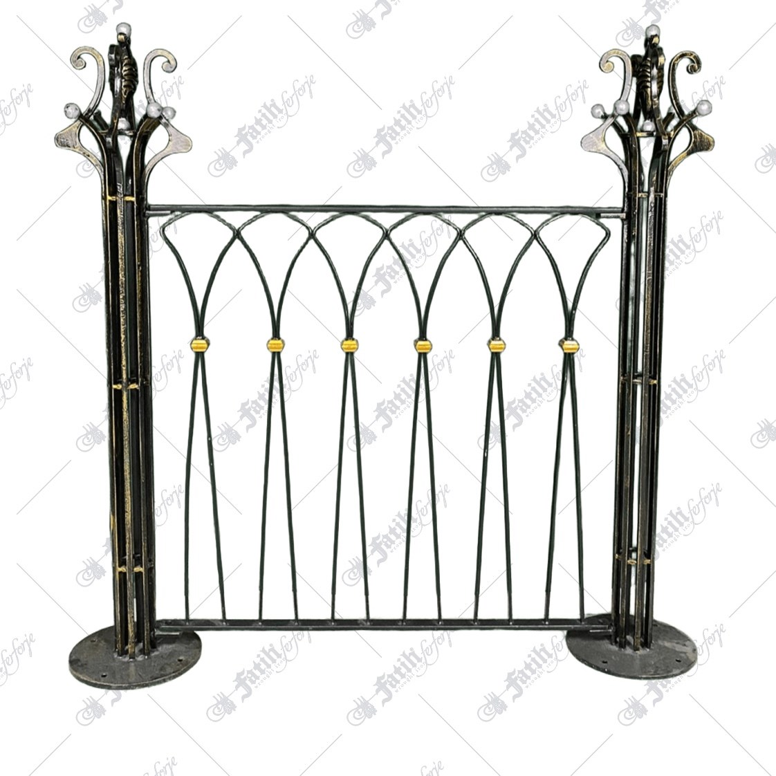 2491 KODLU FERFORJE KORKULUK | WROUGHT IRON RAILING | Fatih Ferforje