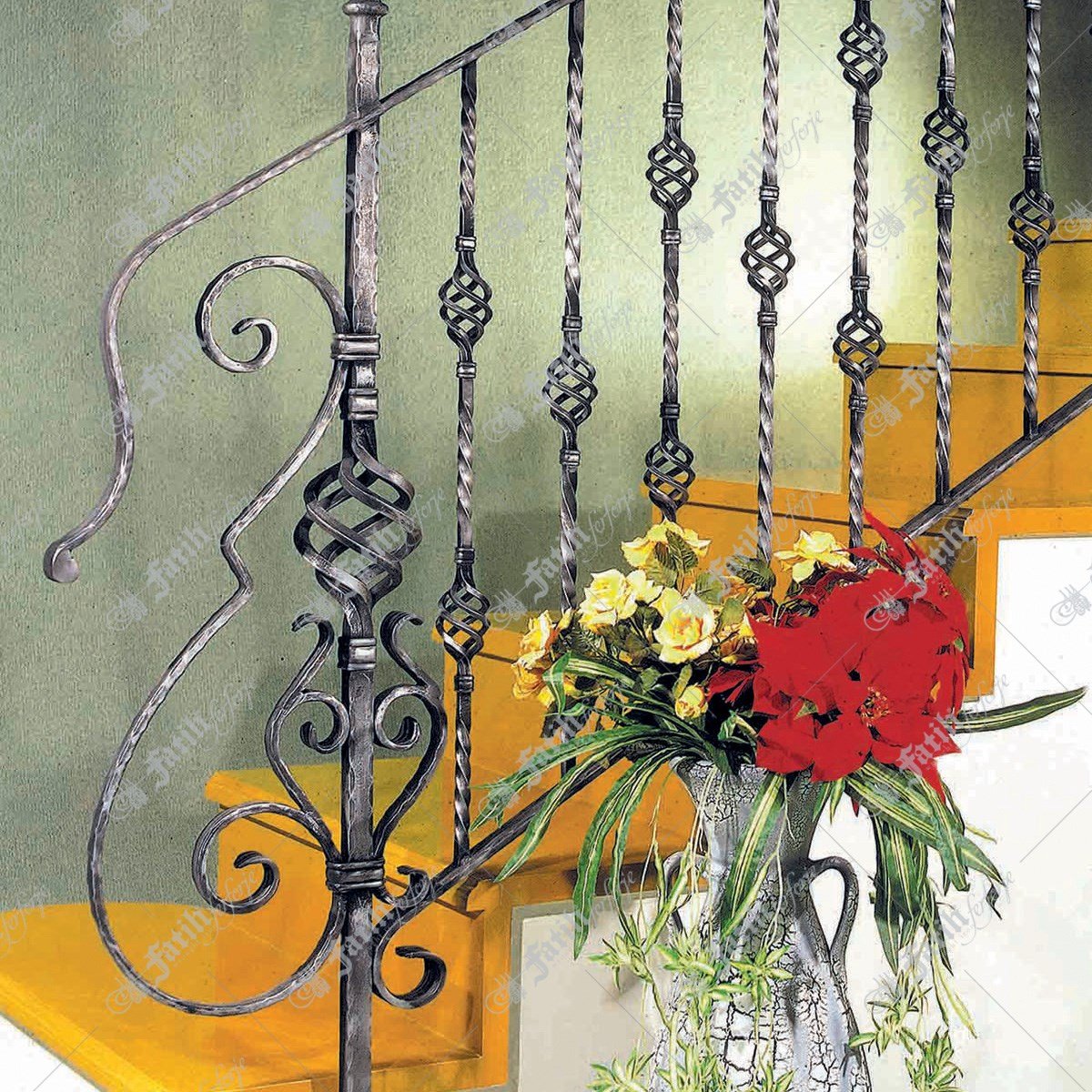 3080 KODLU FERFORJE MERDİVEN | FERFORJE MERDİVENLER | Fatih Ferforje