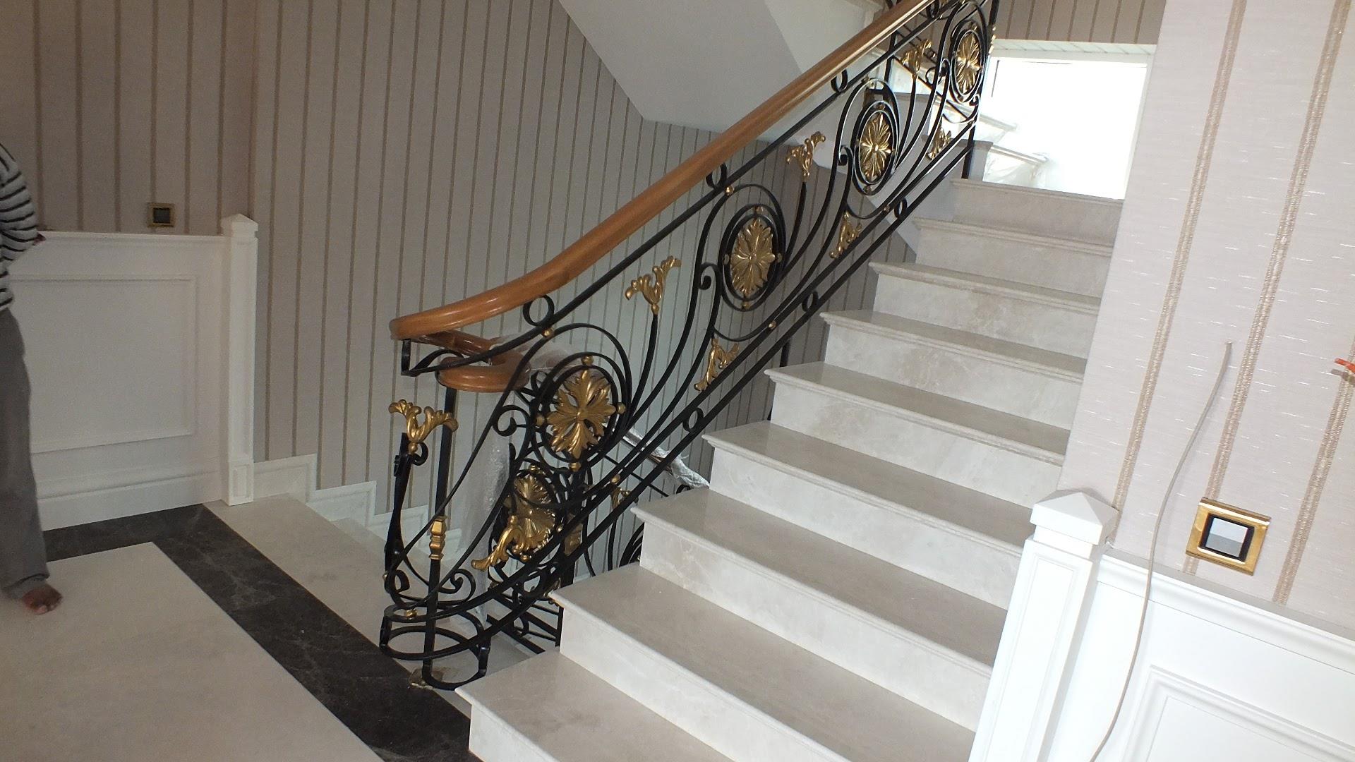 3234 KODLU FERFORJE MERDİVEN | WROUGHT IRON STAIRS | Fatih Ferforje