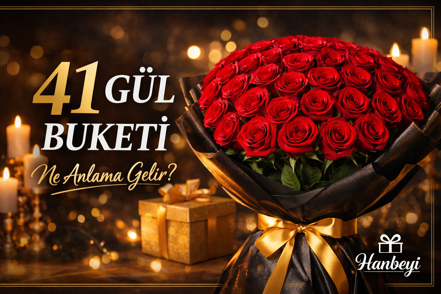 41 gül buketi romantik hediye hanbeyi çiçekçilik