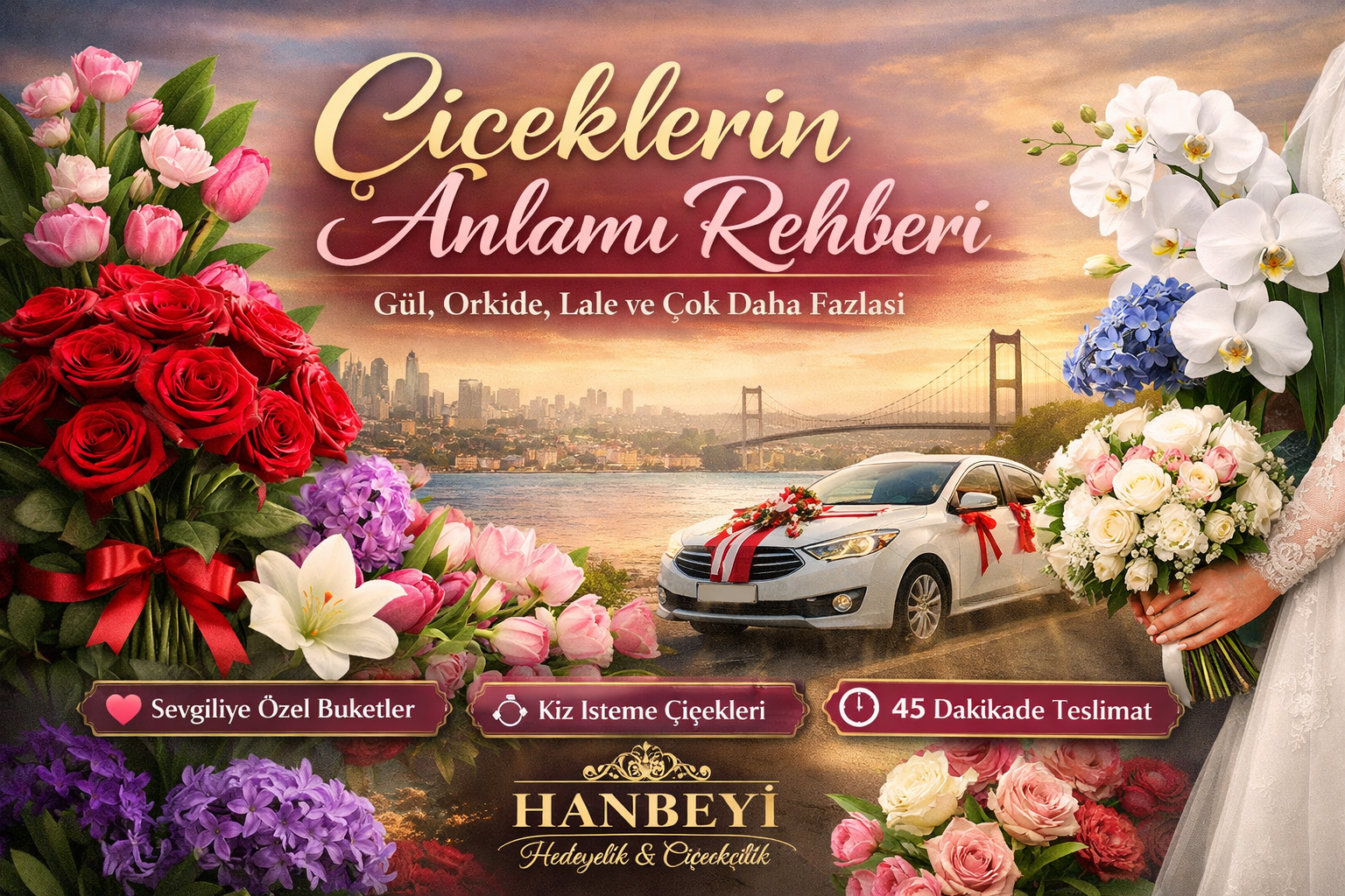 Hanbeyi Hediyelik ve Çiçekçilik Avcılar çiçeklerin anlamı blog yazısı görseli