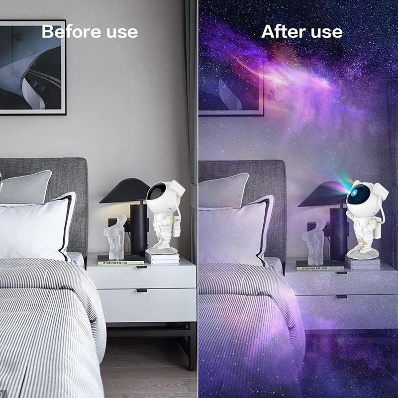 Astronot Gece Lambası Starry Sky Projector  Nebula Ve Samanyolu HEDİYE SETLERİ