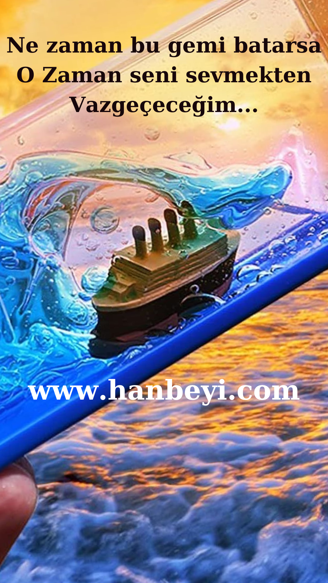 Batmayan Gemi AŞK Gemisi Akvaryum Fanus DOĞUM GÜNÜ HEDİYESİ