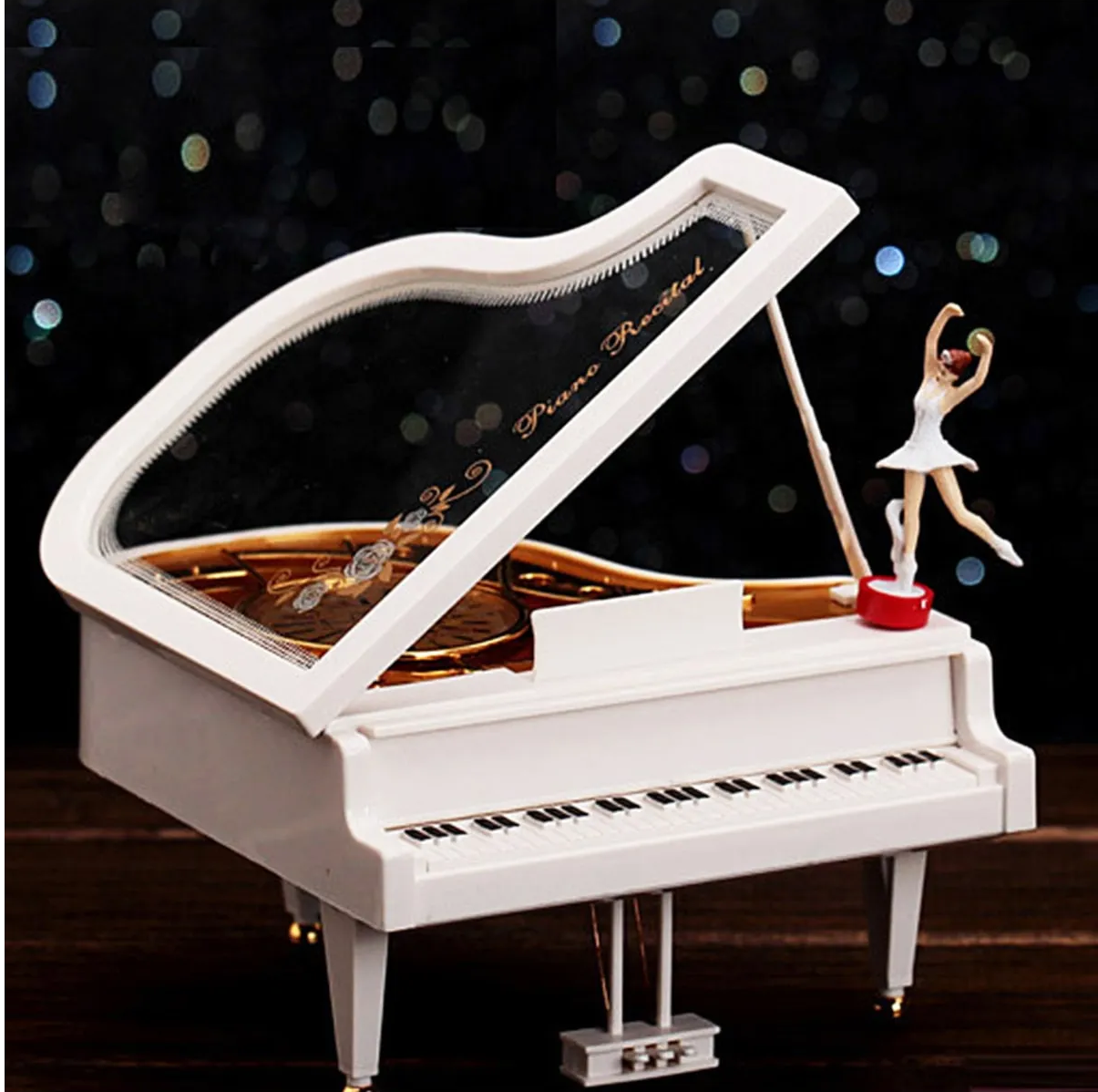 Dans Eden Balerinli Hareketli Piyano Müzik Kutusu Büyük Boy HEDİYE SETLERİ