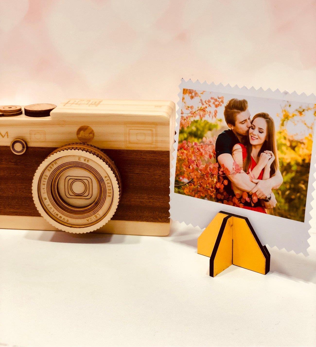 Kişiye Özel Fotoğraflı Fotoğraf Makinesi Hareketli Müzik Kutusu Hediye Seti BANYO GURUBU