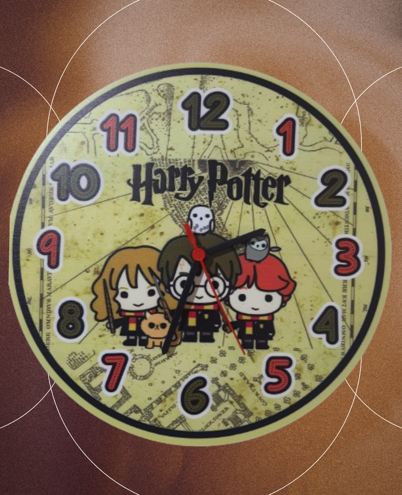 Harry Potter Çocuk Odası Duvar Saati Sessiz Mekanizma DUVAR SAATLERİ