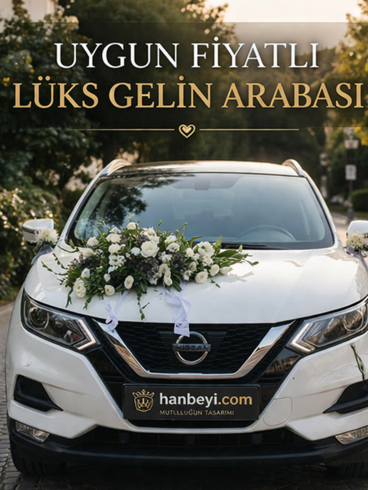 Canlı Lisyantus Gelin Arabası Süsleme – Uygun Fiyatlı Lüks Düğün Arabası Dekoru Gelin Arabası Süsleme