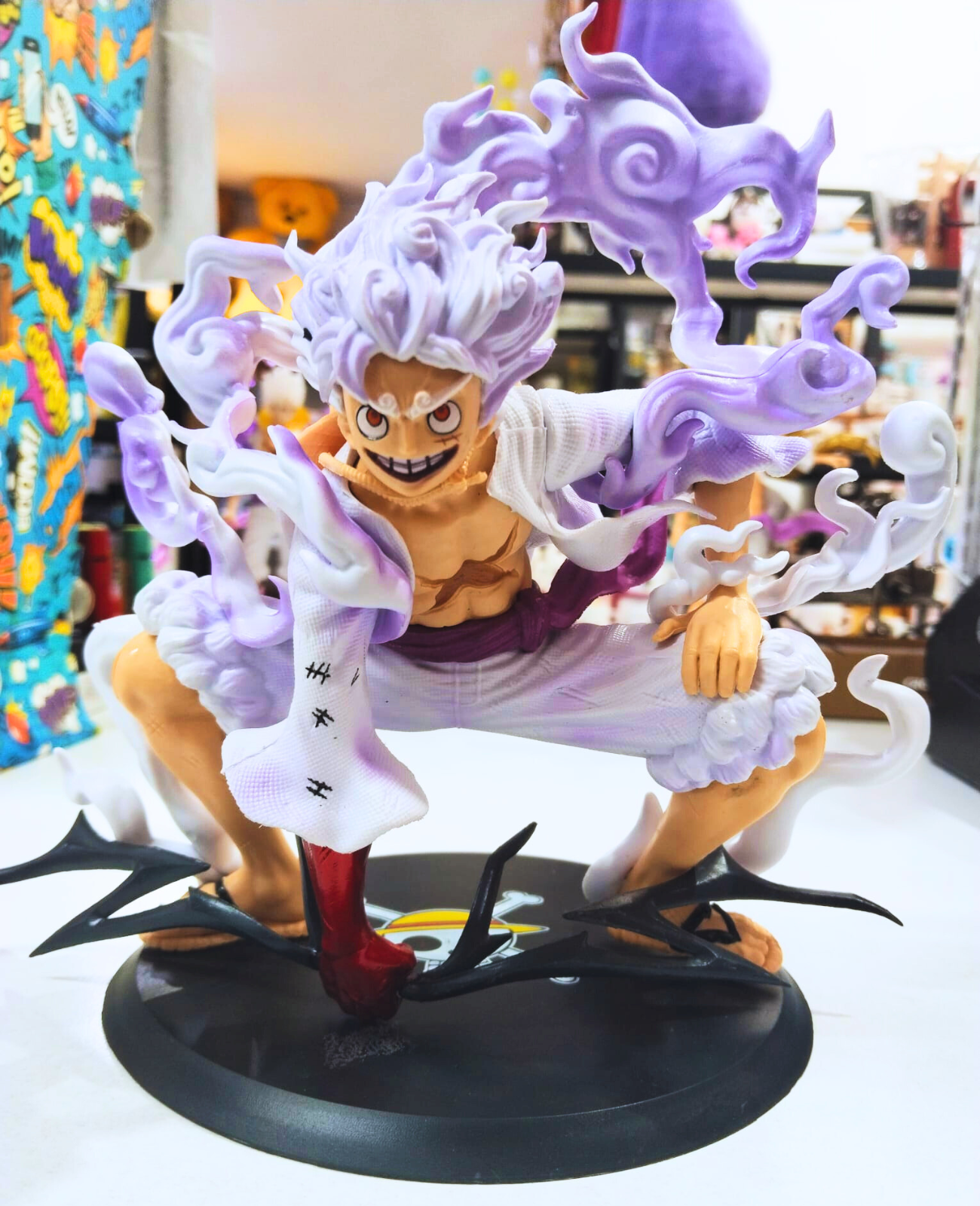 Luffy Karakter Figürü 19cm - Dinamik Pozlu Anime Koleksiyon Figürü, Enerji Efektli KARAKTER FİGÜR