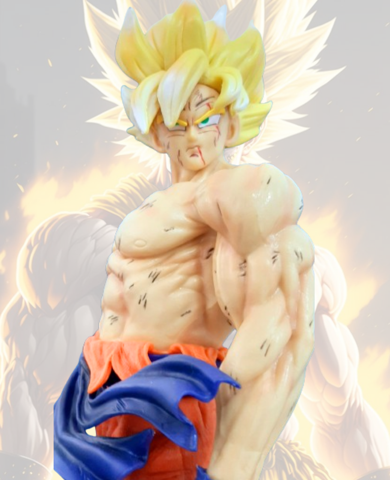 Dragon Ball Figür Animasyon Modeli Saiyan Goku Karakter Figür 45 cm KARAKTER FİGÜR