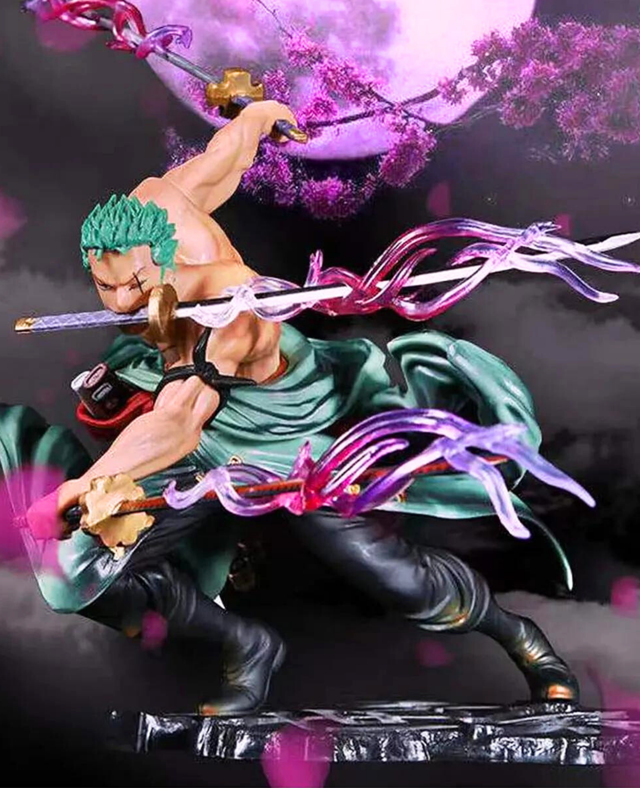Roronoa Zoro Anime Figür Kutulu - One Piece Üç Kılıç - 2 Farklı Kafa Şekli KARAKTER FİGÜR