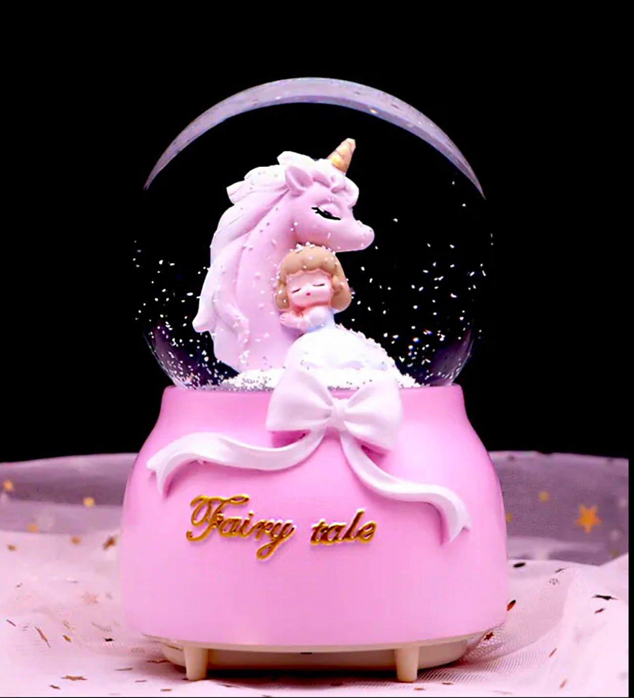 Unicorn Friends Işıklı Müzikli Kar Küresi BANYO GURUBU