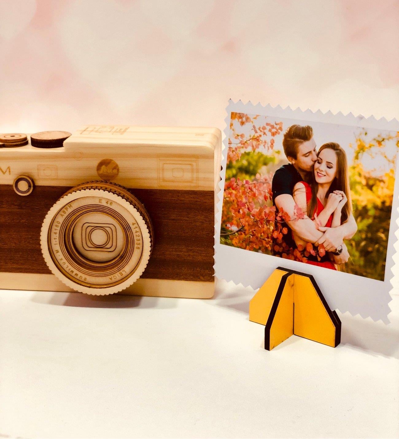 Kişiye Özel Fotoğraflı Fotoğraf Makinesi Hareketli Müzik Kutusu Hediye Seti BANYO GURUBU