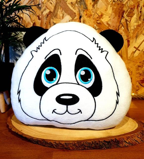3D Sevimli Panda Polar Yastık KARAKTER FİGÜR YASTIK
