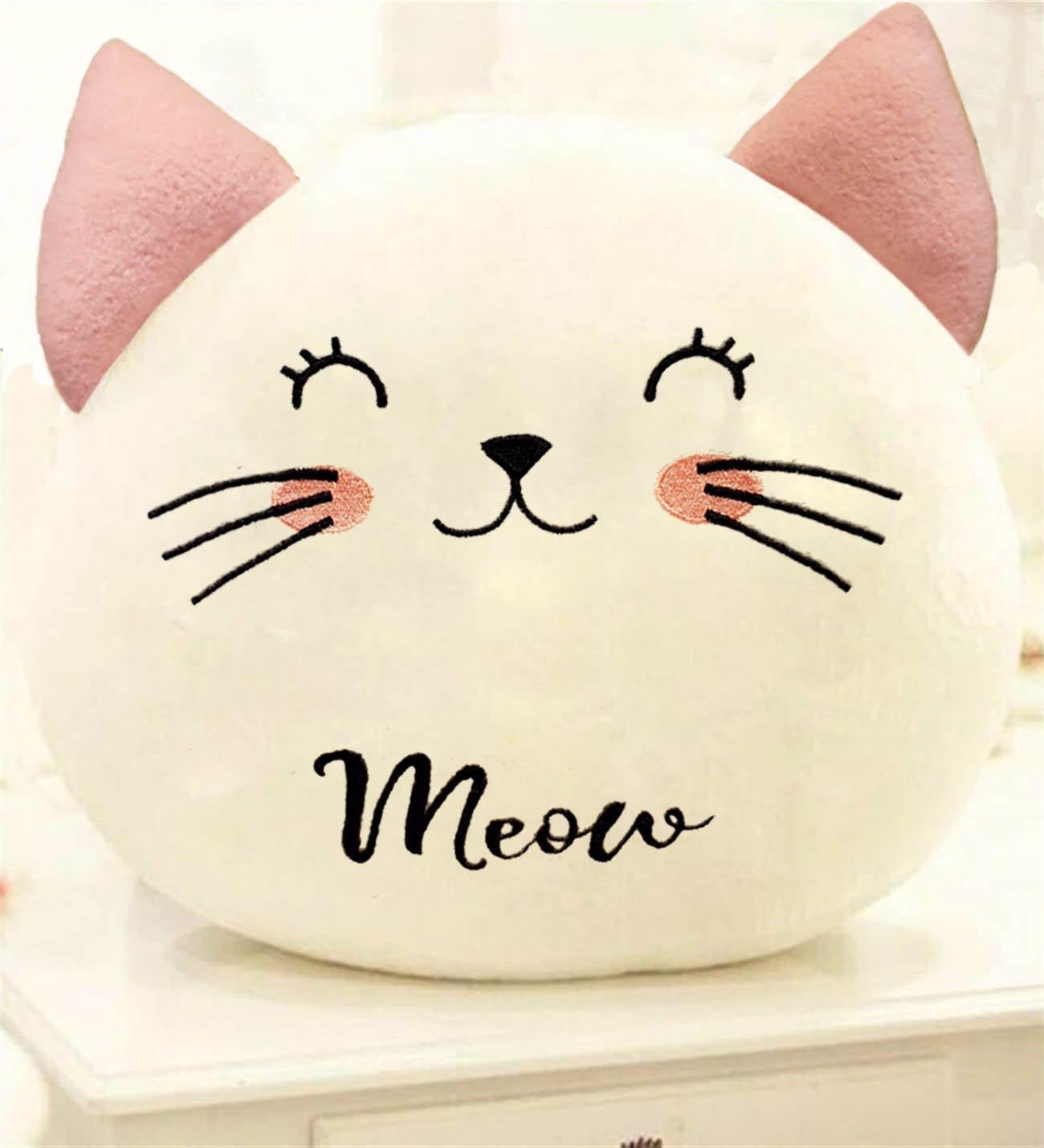 Sevimli Kedi Polar Yastık Hediye KARAKTER FİGÜR YASTIK