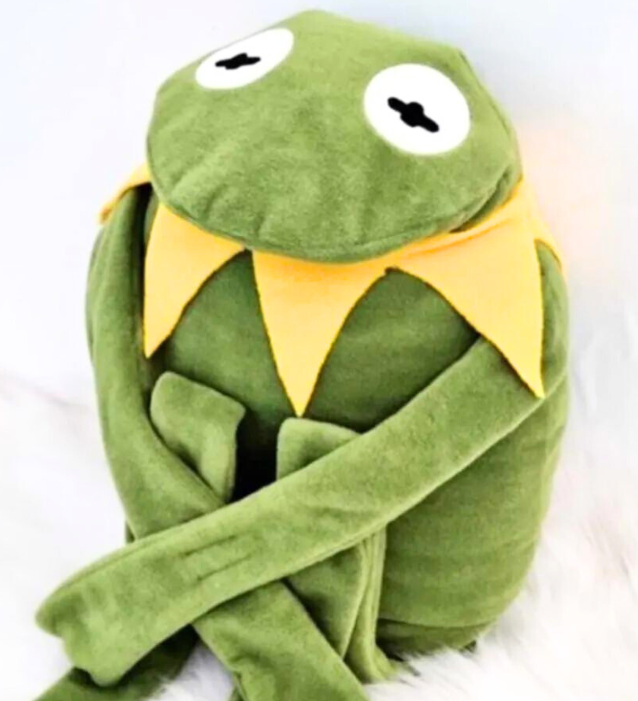 Kurbağa Kermit Peluş Oyuncak Yıkık Kurbağa Peluş KARAKTER FİGÜR YASTIK