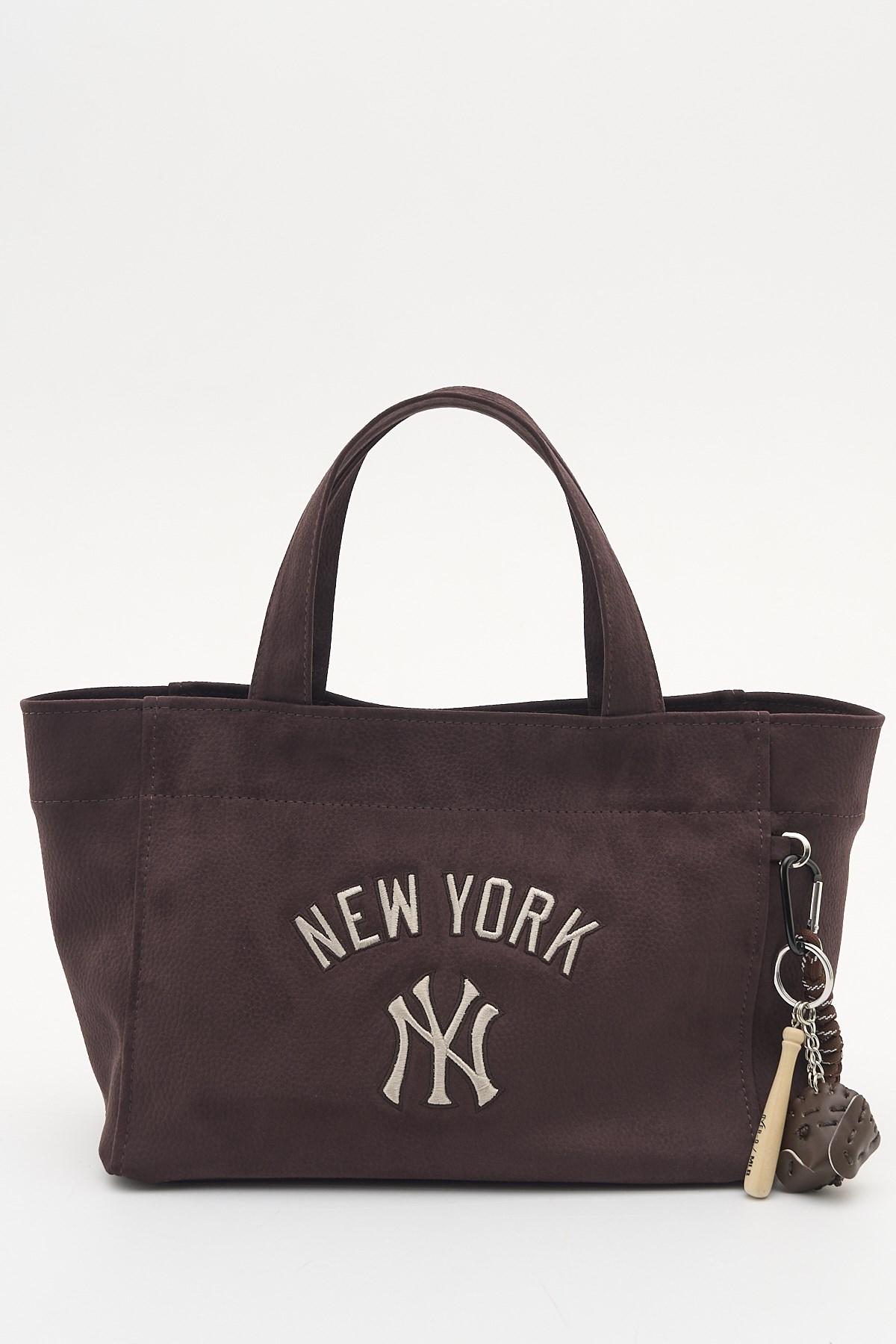 MLB New York Yankees 043 Kadın Kanvas Kol Çantası Kahverengi