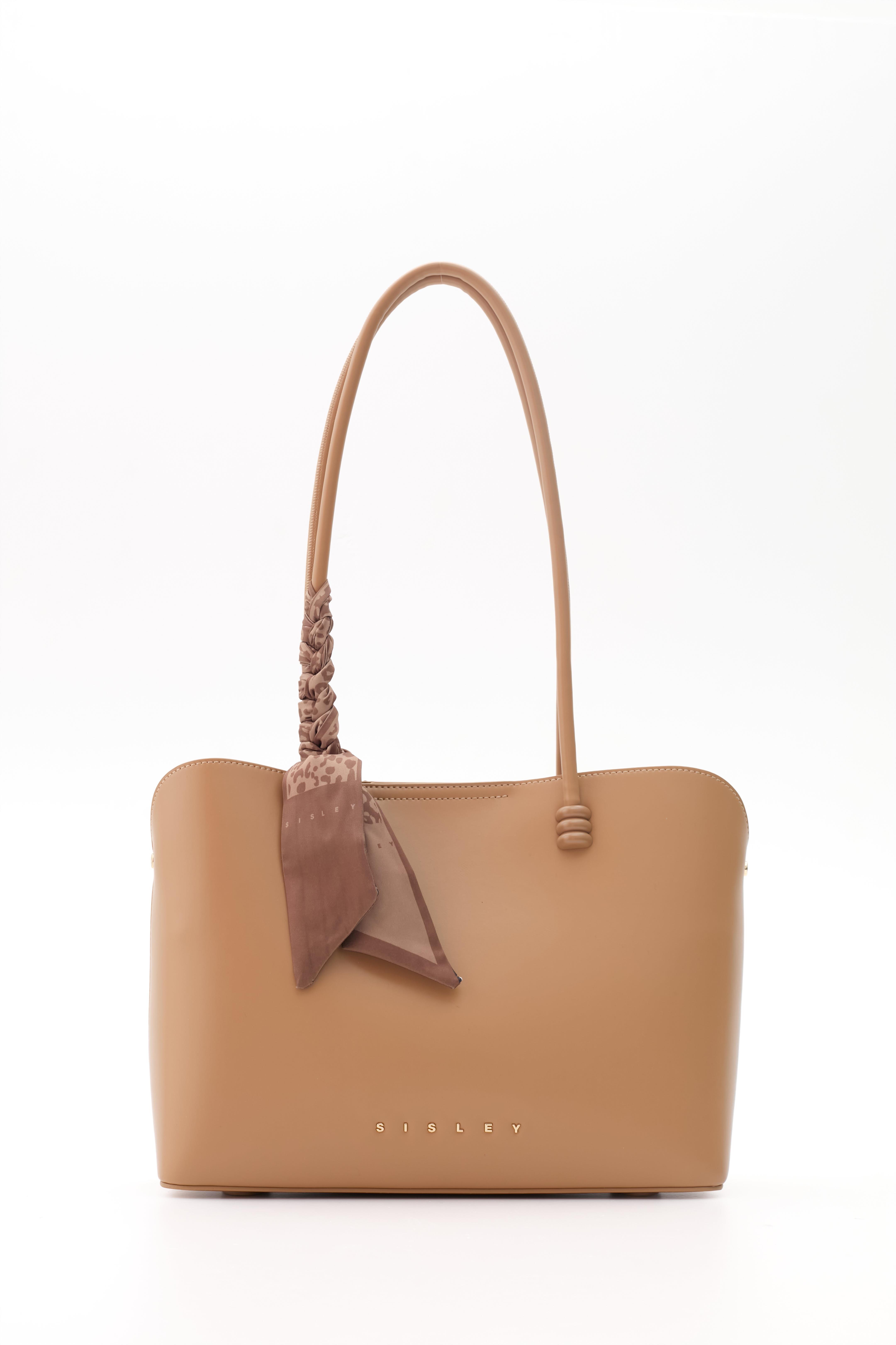 Sisley 366 Kadın Deri Kol Çantası Camel