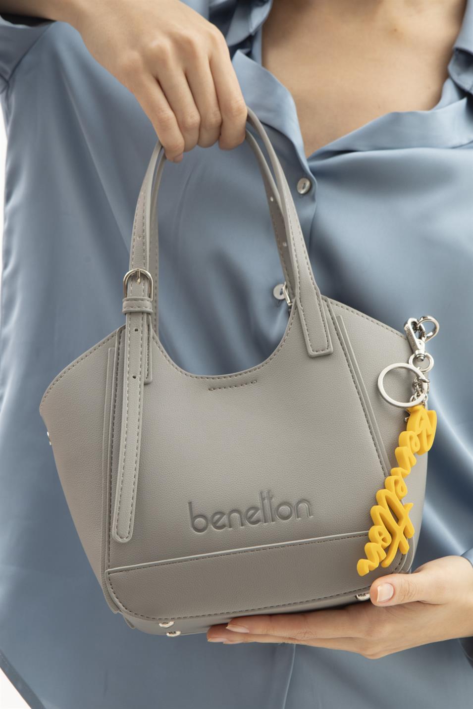 Benetton 1516 Kadın Deri Çapraz Çanta Taş