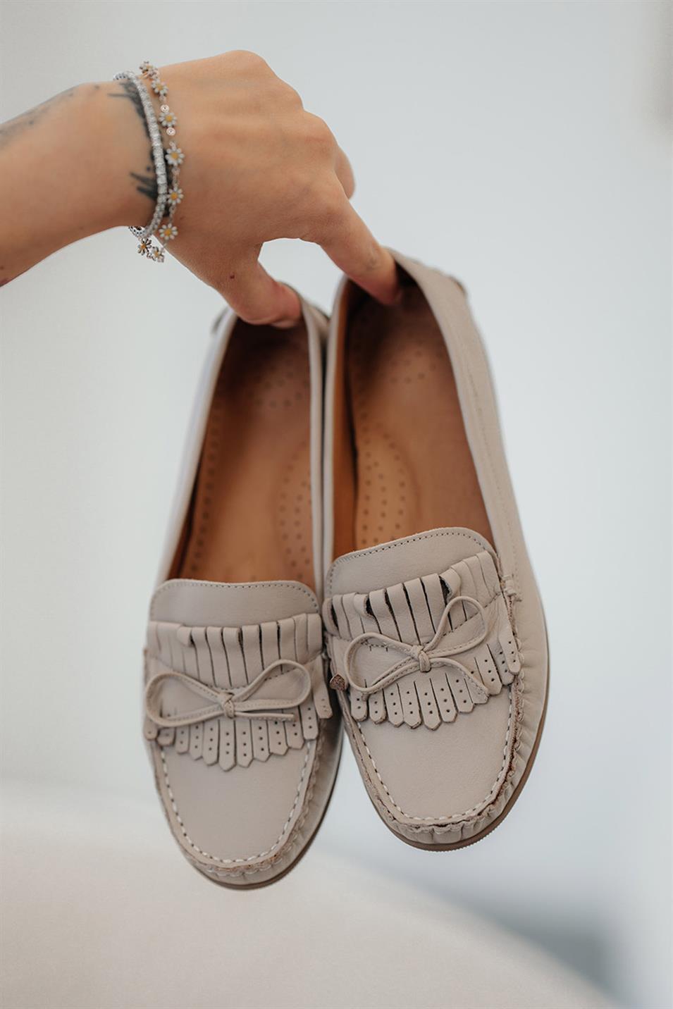 Mapy Kadın Ortopedik Taban Loafer Ayakkabı Silver