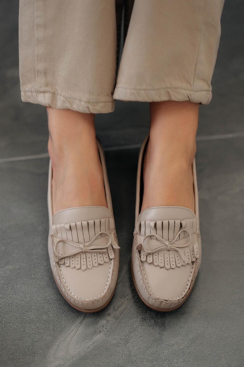 Mapy Kadın Ortopedik Taban Loafer Ayakkabı Silver