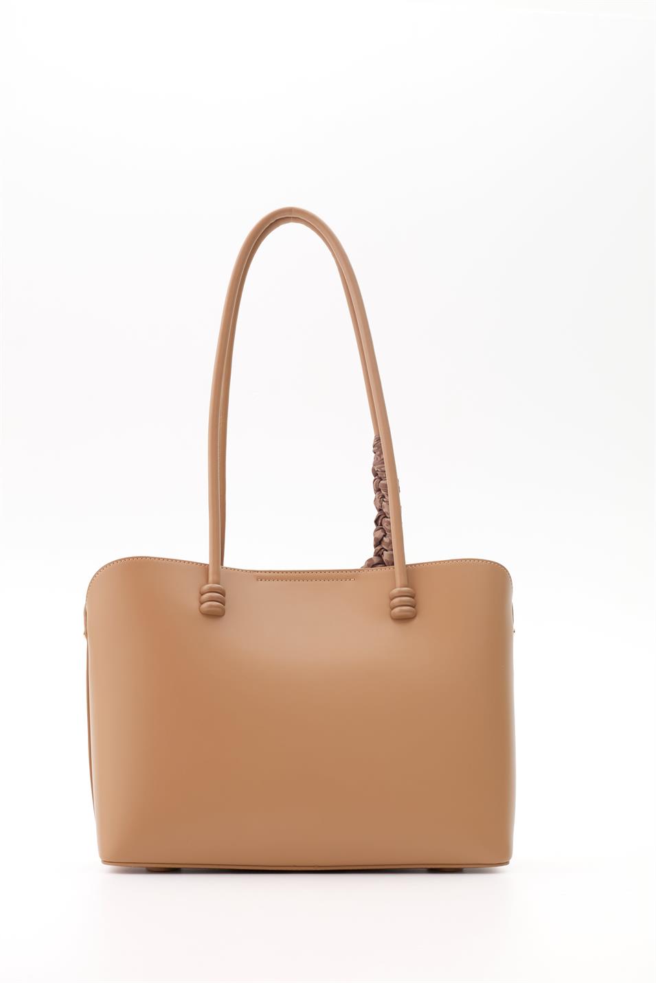 Sisley 366 Kadın Deri Kol Çantası Camel