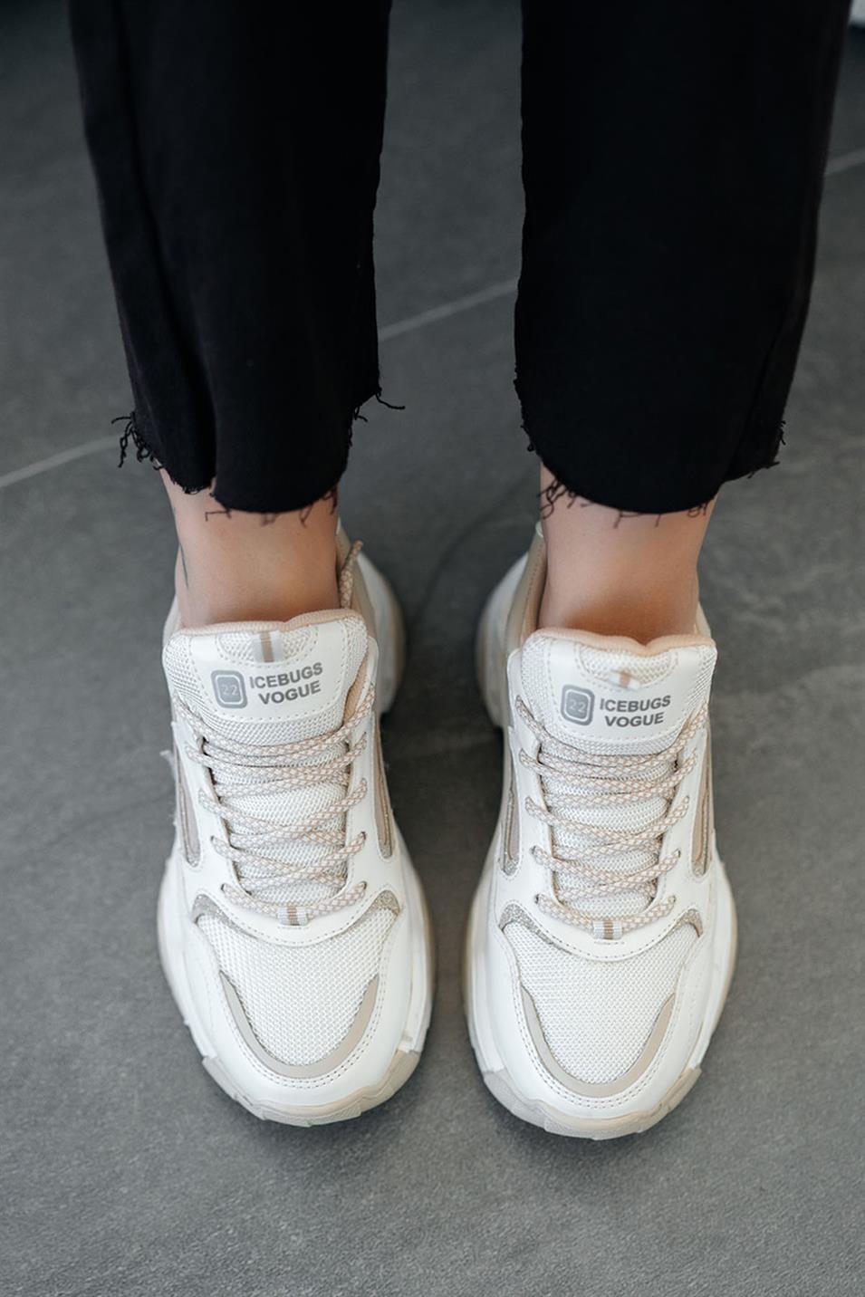 Torder Kadın Kalın Tabanlı Sneakers Beyaz