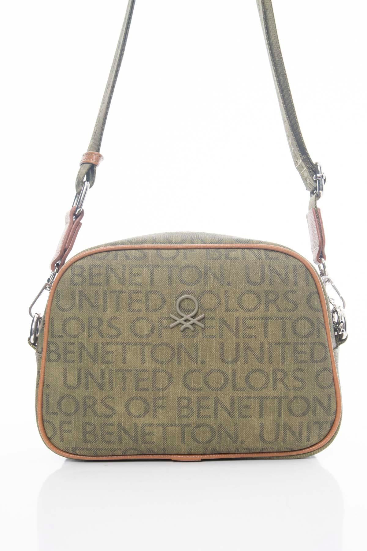 Benetton 1128 Kadın Kumaş Çapraz Çanta Haki