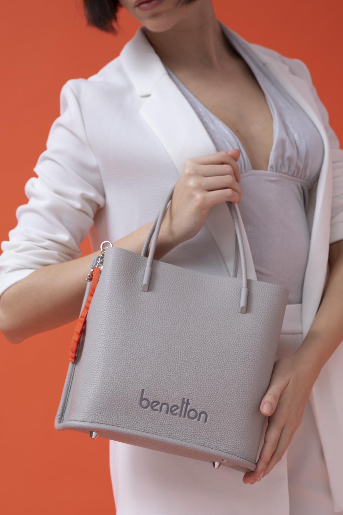 Benetton 1535 Kadın Deri El Çantası Taş