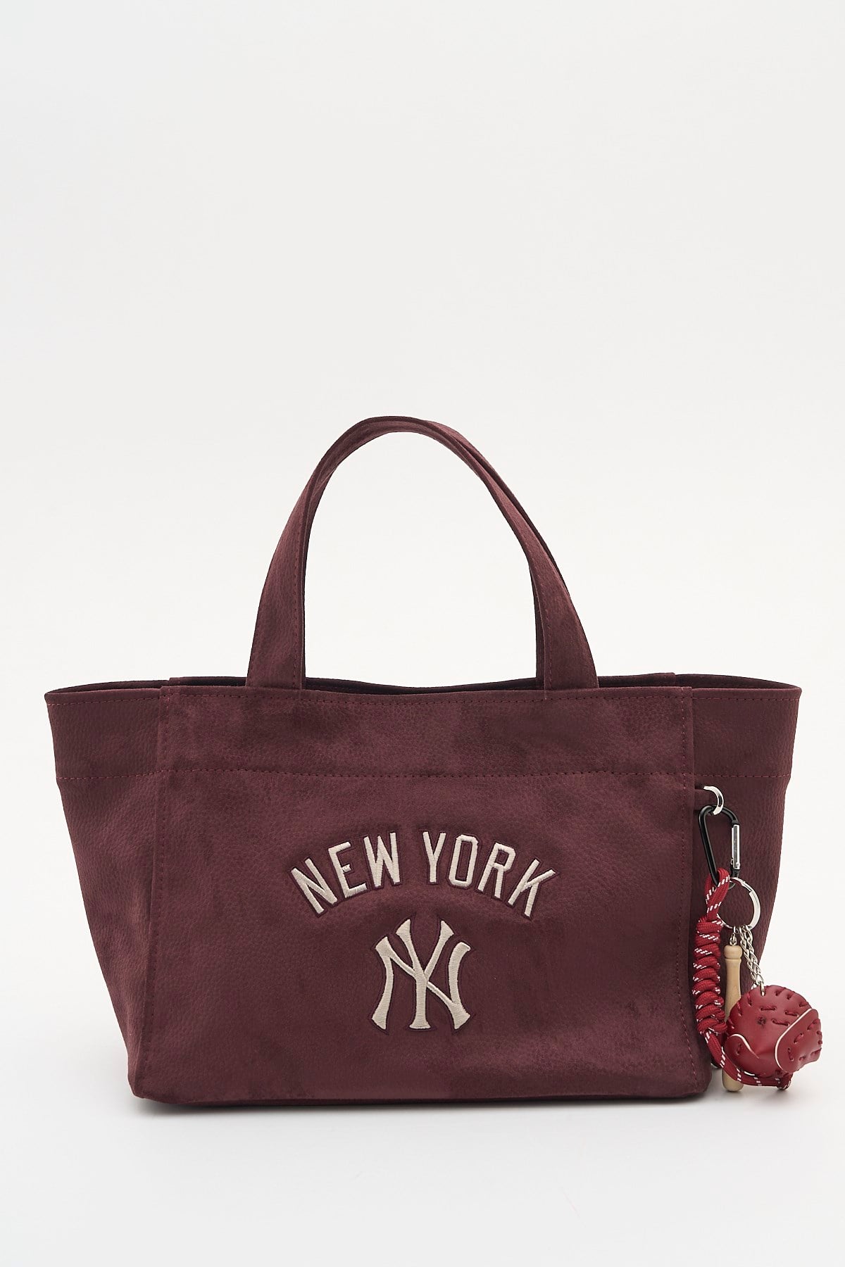 MLB New York Yankees 043 Kadın Deri Kol Çantası Bordo