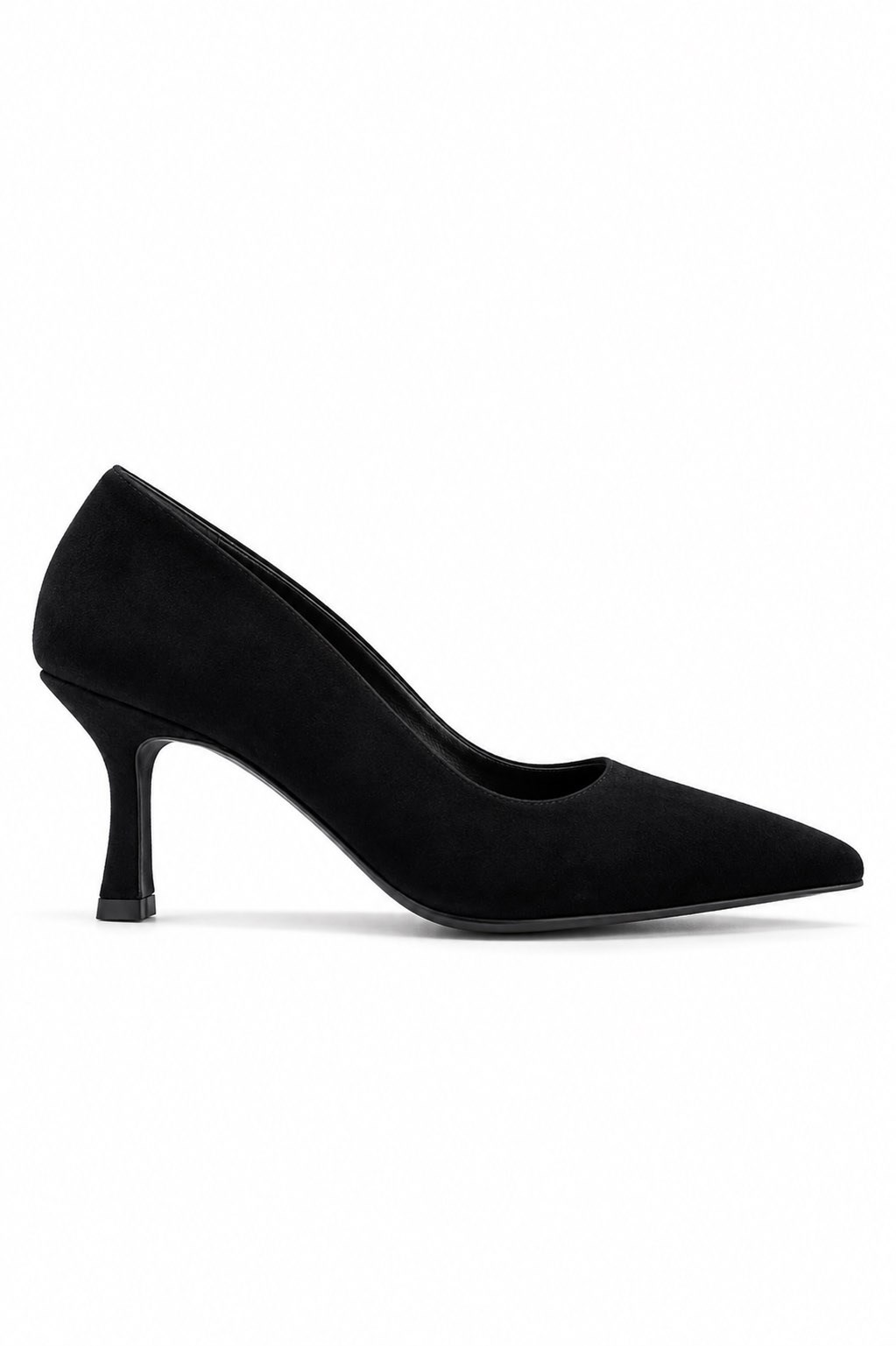 Monat İnce Topuklu Süet Stiletto KSİYAH