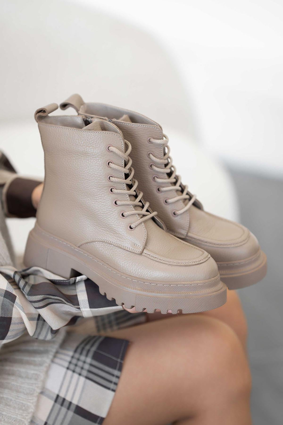 Patrick Kadın Hakiki Deri Postal Vizon