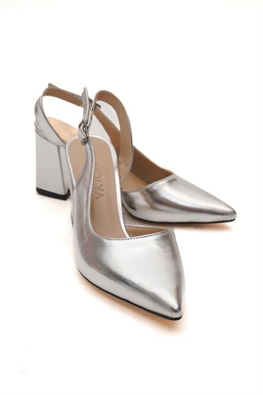 Sahra Gümüş Topuklu Günlük Kullanım Ayakkabı