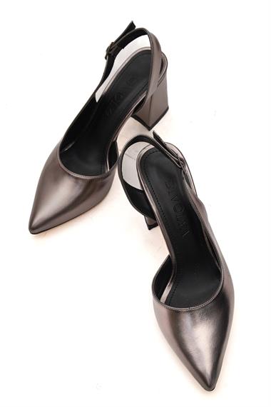 Sahra Platin Topuklu Günlük Kullanım Ayakkabı