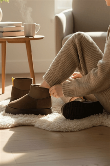 Slavia Kahverengi (4.5 CM) İçi Kürklü Streçli Günlük Kullanım Bot