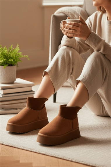 Slavia Taba (4.5 CM) İçi Kürklü Streçli Günlük Kullanım Bot