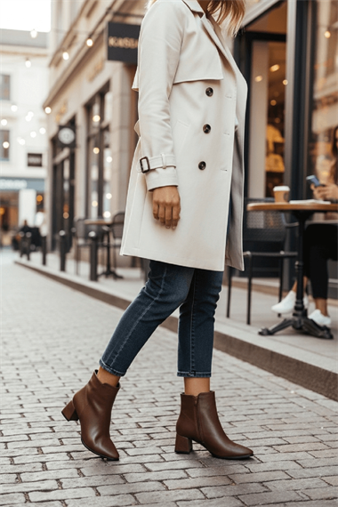 Timma Kahverengi ( 5 Cm Topuklu ) Günlük Kullanım Kadın Botu