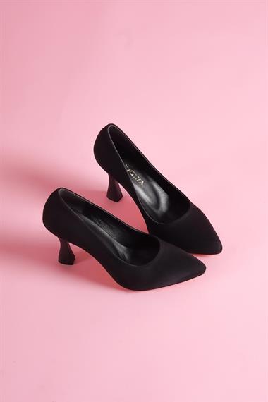 Vest Siyah Süet Günlük Kullanım Stiletto