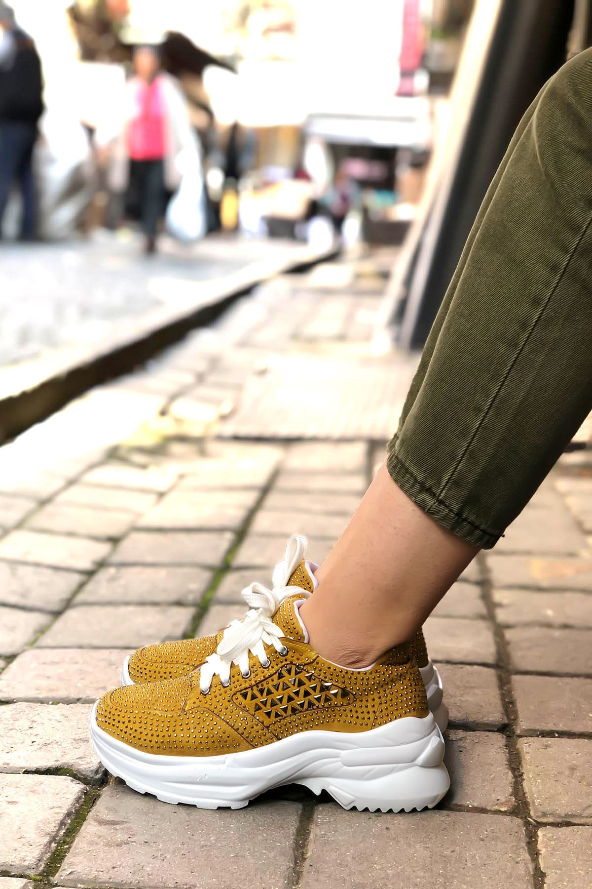 Ruby Taşlı Desenli Günlük Sneaker