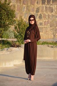  esila şalvar takım kahverengi