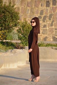  esila şalvar takım kahverengi