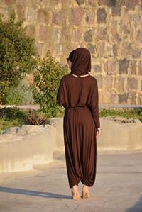  esila şalvar takım kahverengi