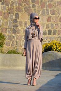  esila şalvar takım vizon