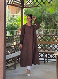  keten cepli tunik tunik kaverengi 