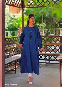  keten cepli tunik tunik lacivert