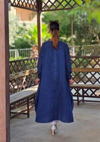  keten cepli tunik tunik lacivert