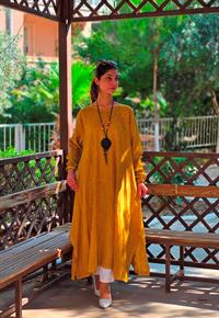  keten cepli tunik tunik sarı