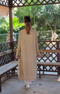  keten etnik salaş tunik taş rengi